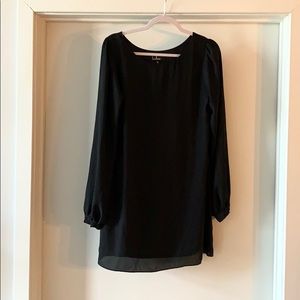 LULUs little black long sleeve dress size M med